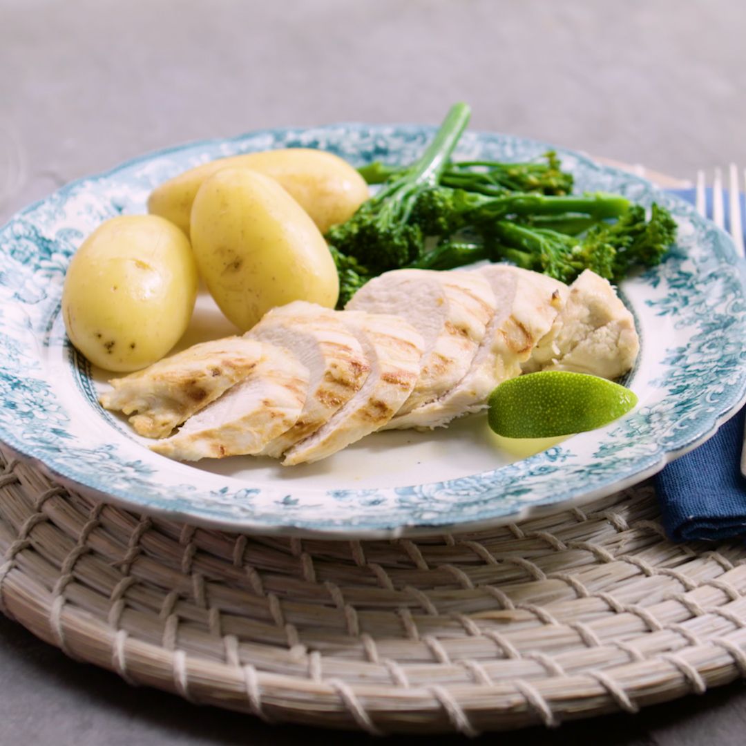 Baked garlic lime chicken breasts