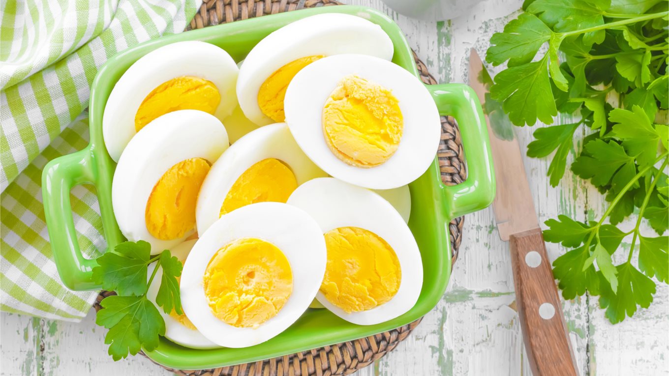Hard boiled eggs