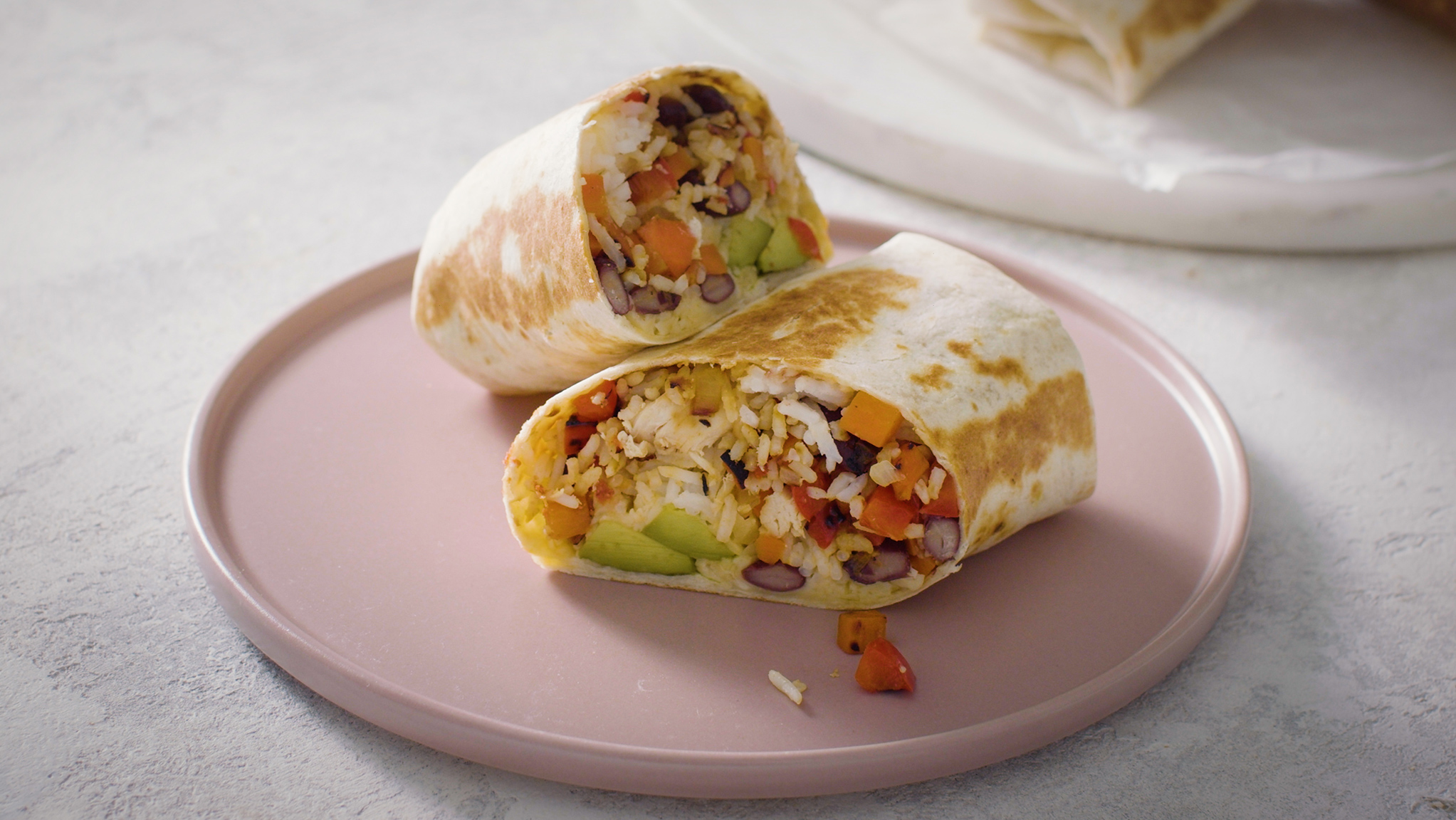 Chicken burrito